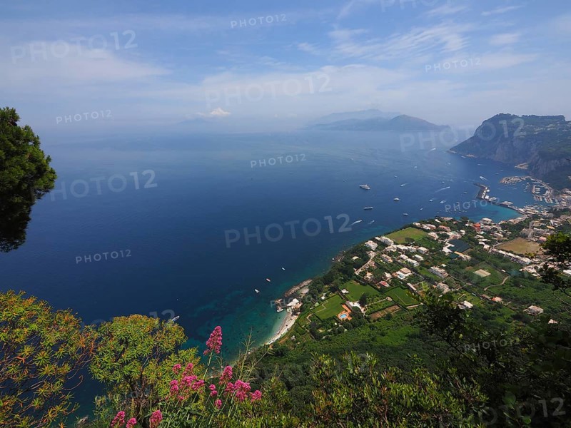 View of the coast and Marina Grande