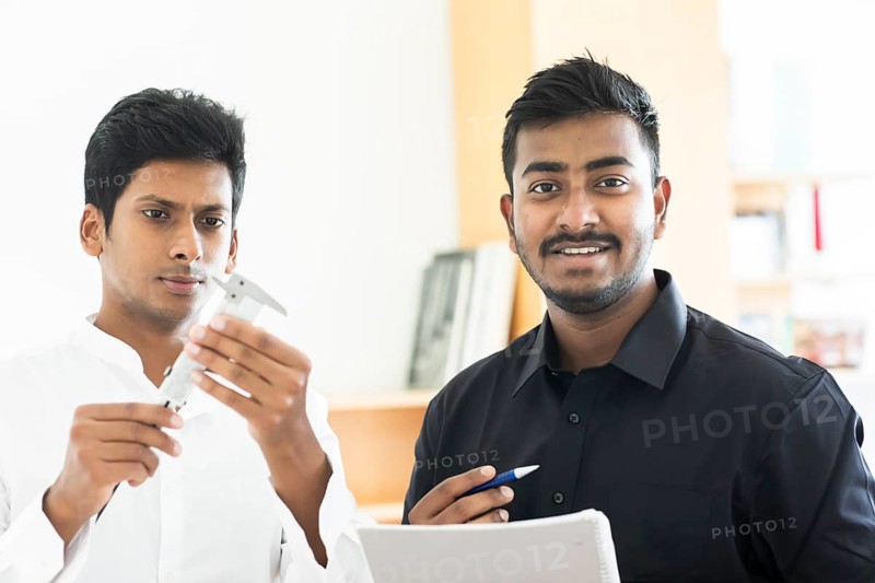 Students do an internship in technology