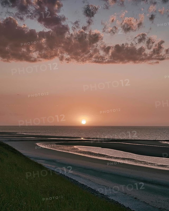 Dune and sunset at the North Beach
