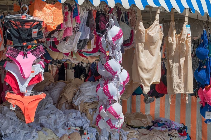 Old-fashioned and modern underwear