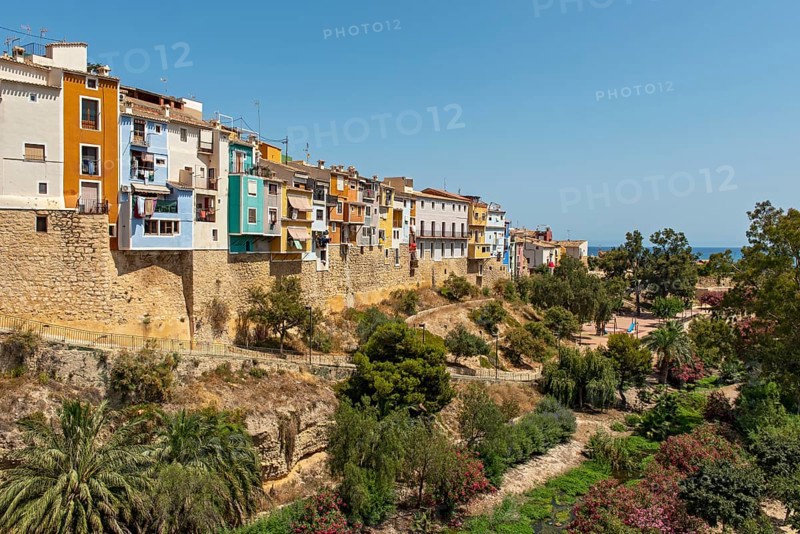Colorful hanging houses