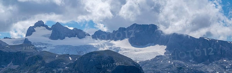 View to the Hallstatt Glacier and High Dachstein