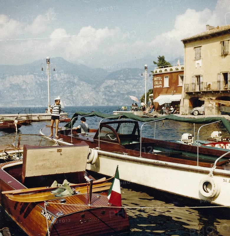 Lake Garda in 1960: Port of Malcesine