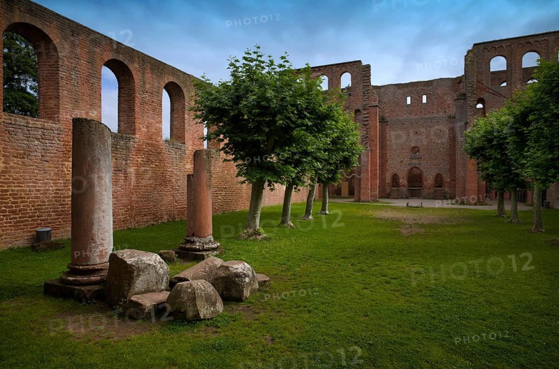 Inner courtyard of the Limburg an der Haardt monastery ruins