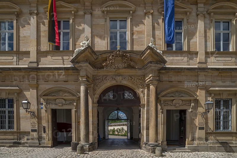 Main portal of the New Residence