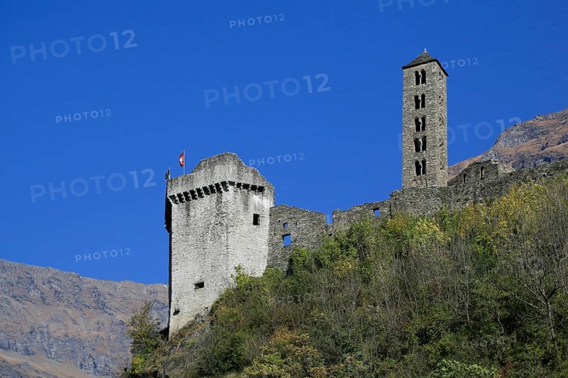 Ruins of the castle Castello di Mesocco