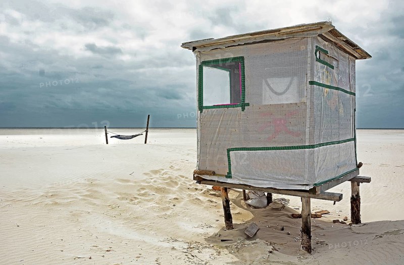 Beach hut and hammock