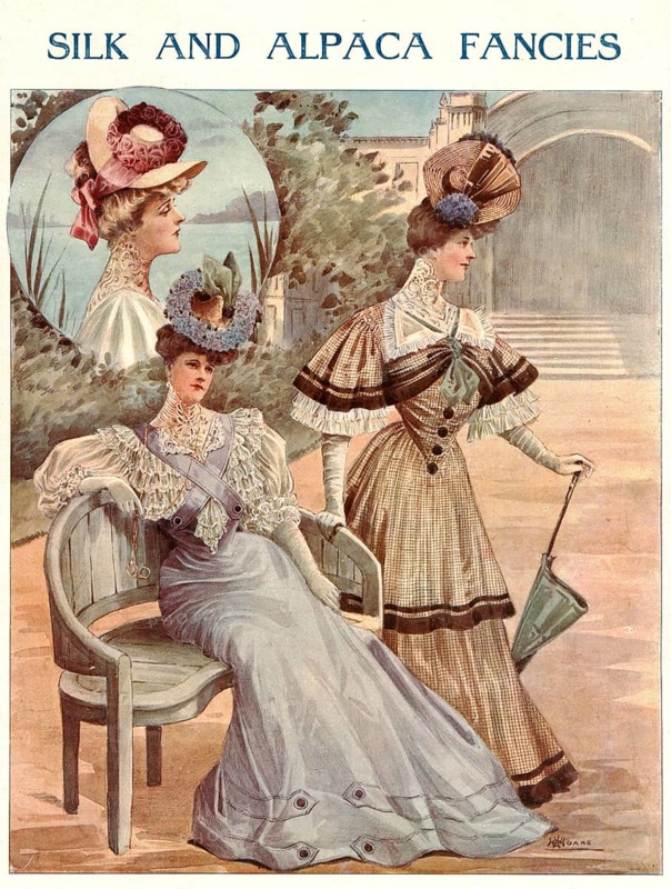 Edwardian fashion plate circa 1910