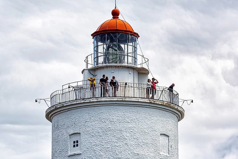 Visitors on a lighthouse
