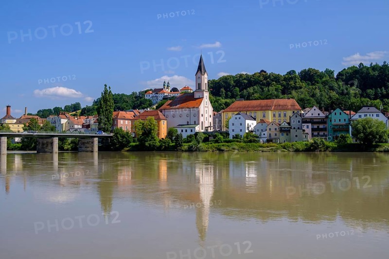 Innviertel with St. Gertraud and pilgrimage church Mariahilf