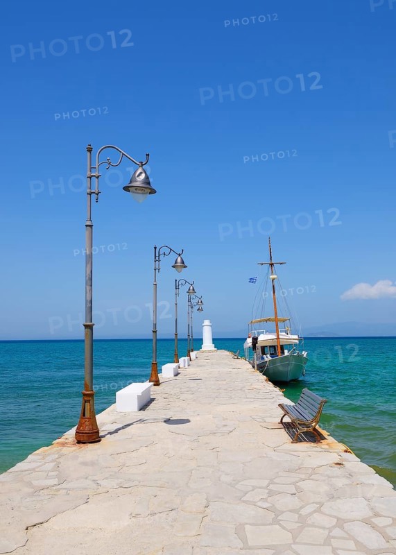 Pier in the Aegean Sea