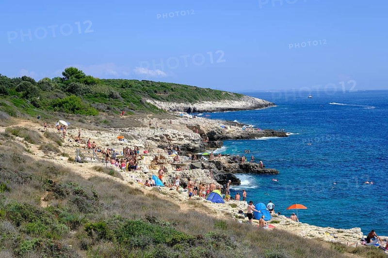 Bathing bay on the coast