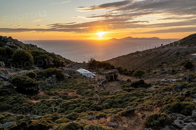 Sunset over the sea