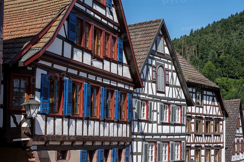 Half-timbered houses in Schiltach in the Kinzigtal