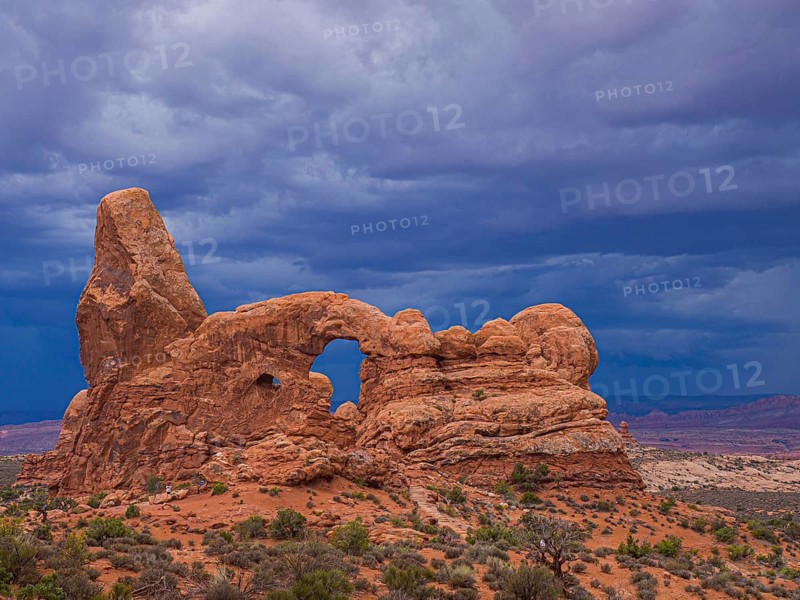 Thunderclouds over Turret Arch