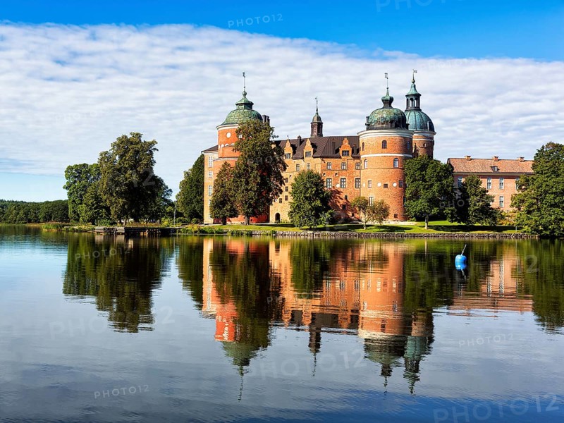 Gripsholm Castle reflected in Lake Maelaren