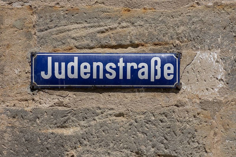 Street sign Judenstrasse