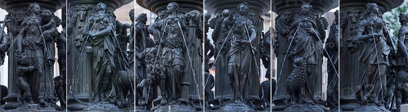 Figures of the Fountain of Virtue
