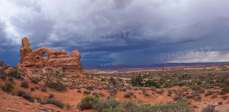 Thunderclouds over Turret Arch