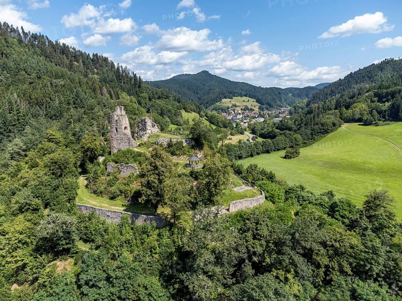 The Schenkenburg castle ruins near Schenkenzell