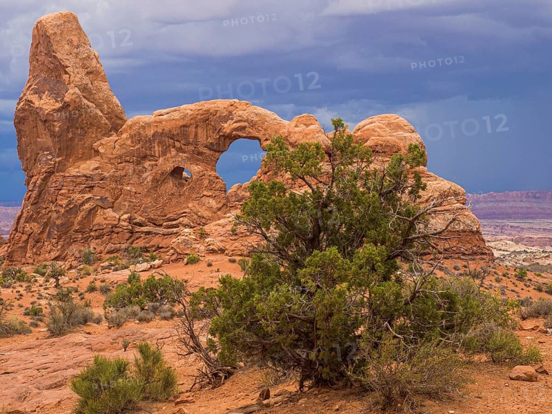 Thunderclouds over Turret Arch