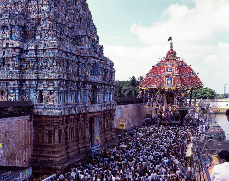 Chariot festival at Thiruvarur