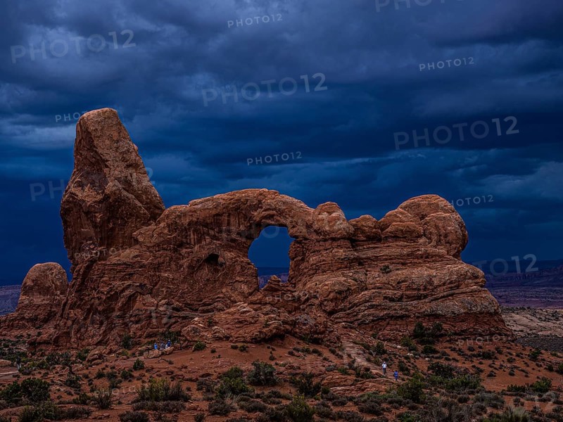 Thunderclouds over Turret Arch