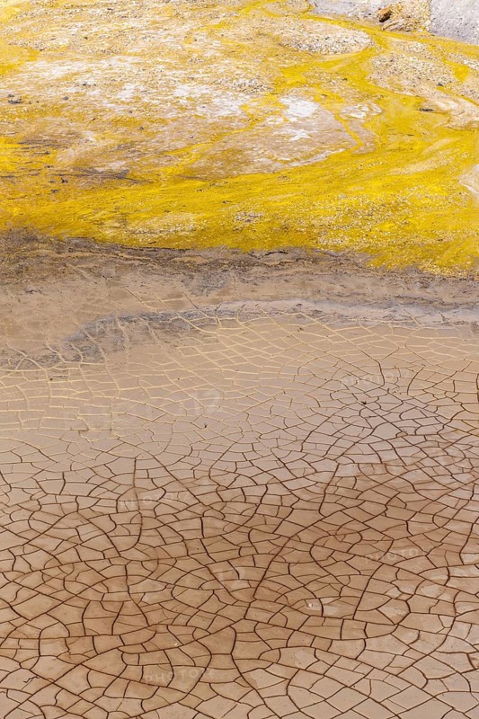 Yellow coloured sulphur stones