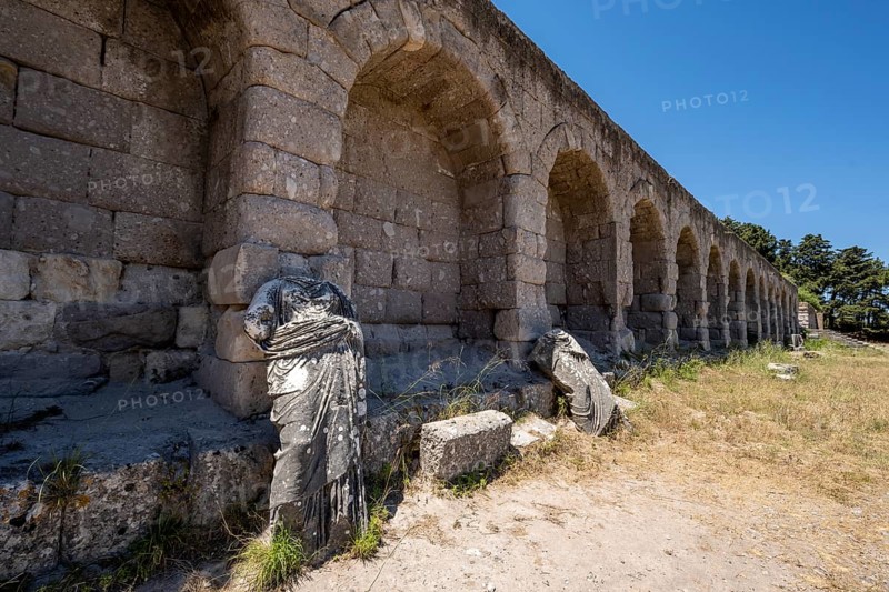 Remains of marble figures