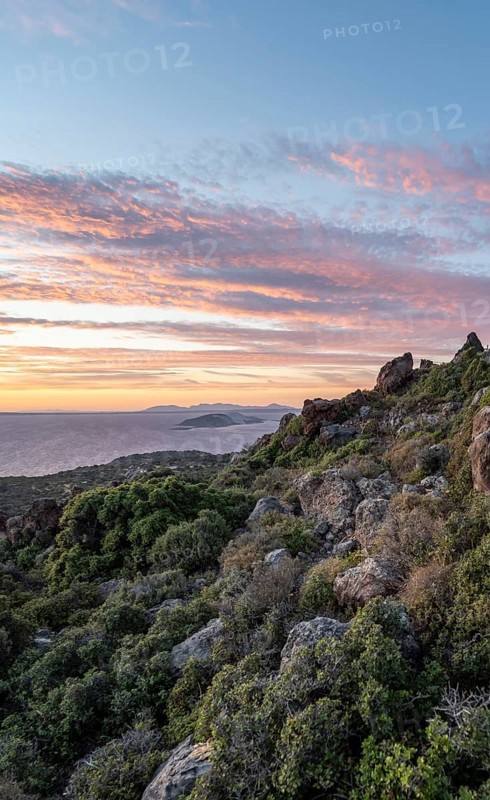 Sunset over the sea