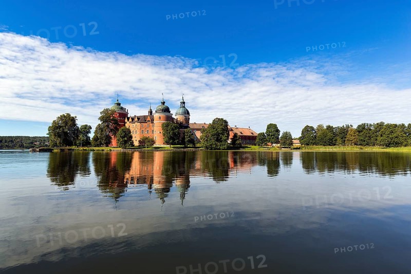 Gripsholm Castle reflected in Lake Maelaren
