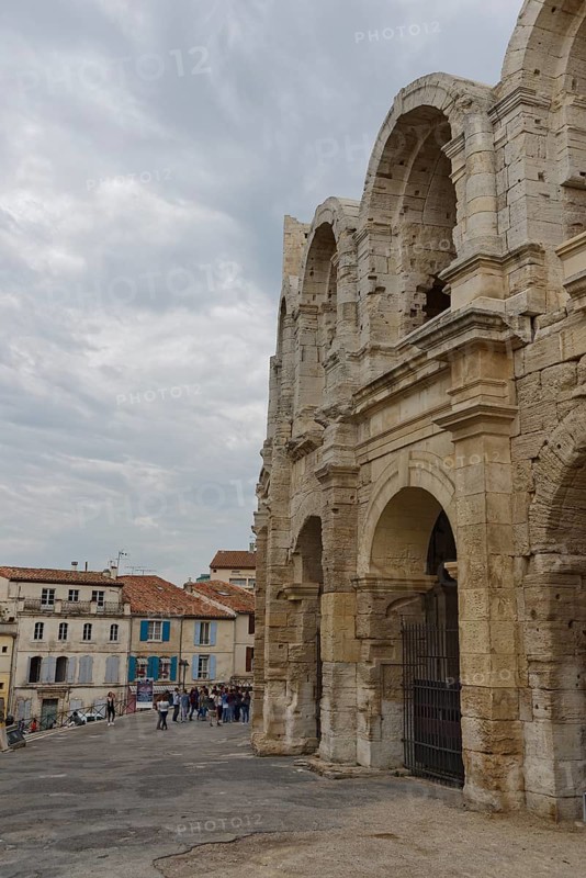 Amphitheatre with old town