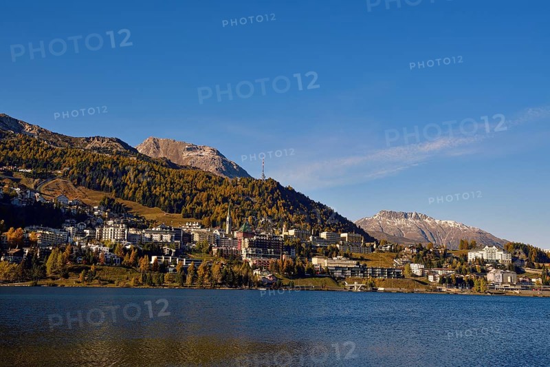 St.Moritz in autumn with St.Moritzersee