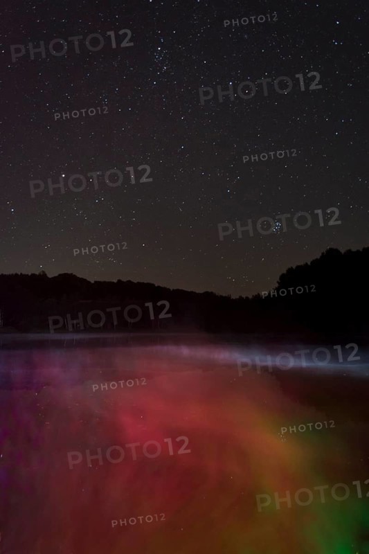 Starry sky in August to the east