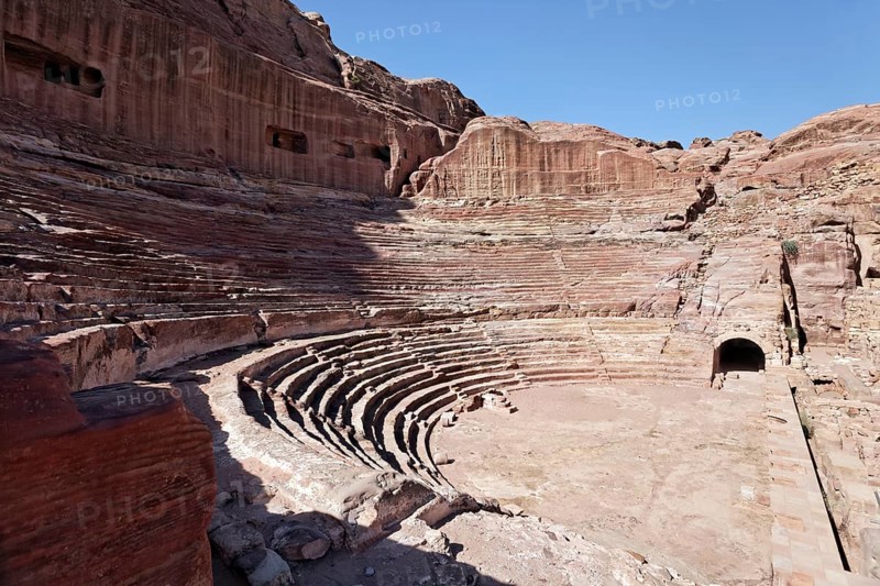 Monumental theatre at the end of the necropolis of the Street of Facades
