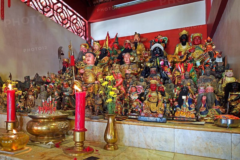 Altar in the Chinese Sam Kong Shrine