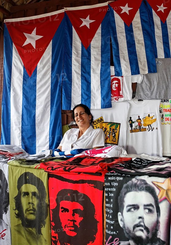 Cuban woman selling souvenirs