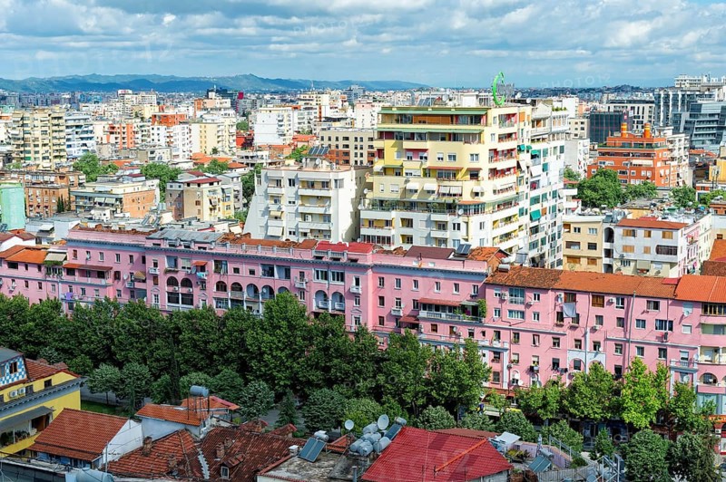 View over Tirana