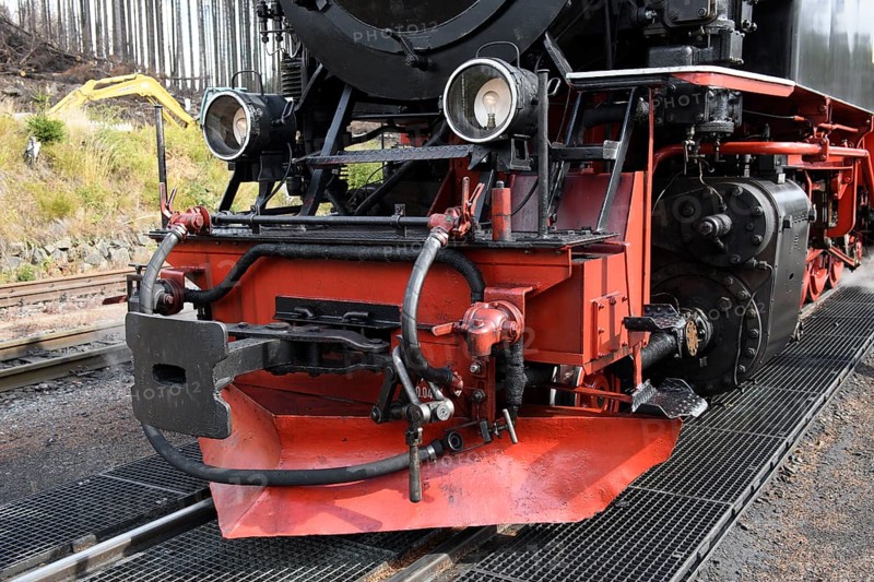 Snow blower from steam locomotive