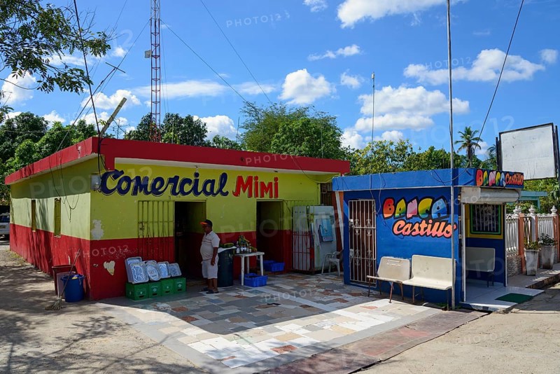 Typical supermarket and banca