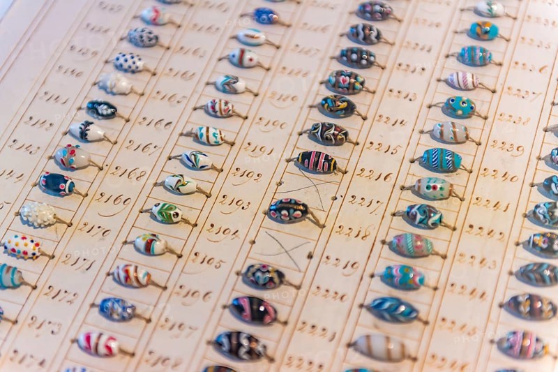 Stained glass beads