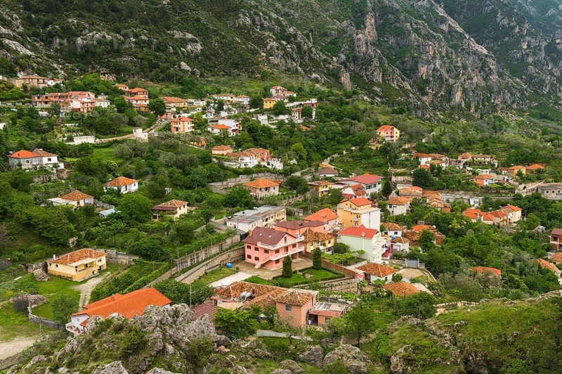 View over the town of Kruje