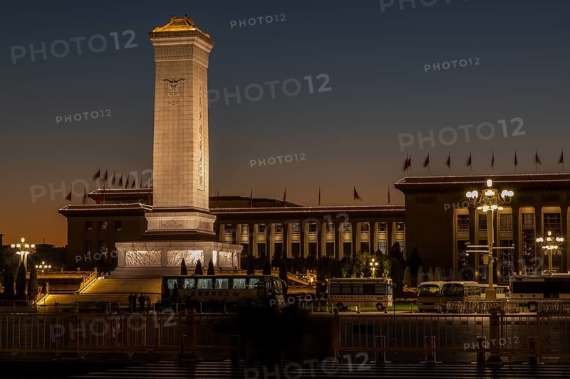 Blue hour at Tiananmen Square