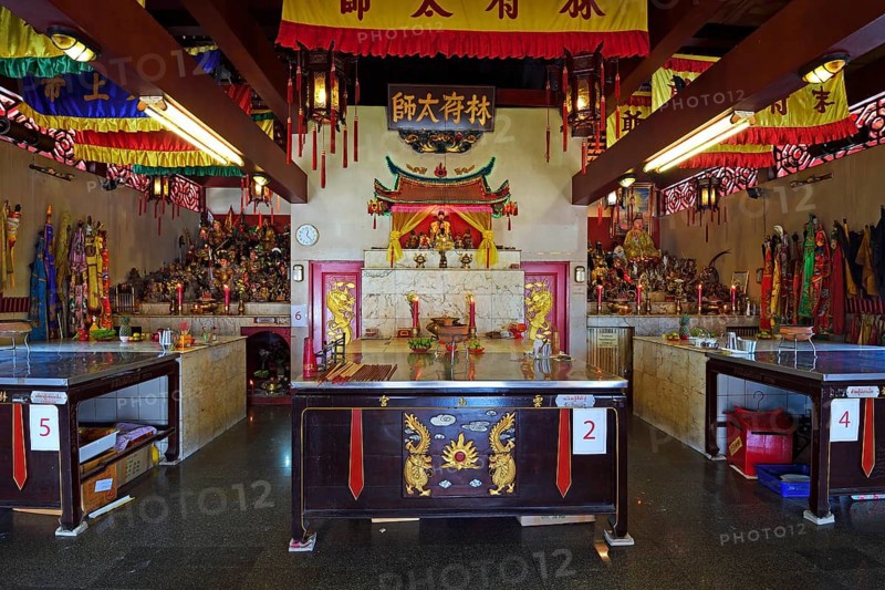 Altar in the Chinese Sam Kong Shrine