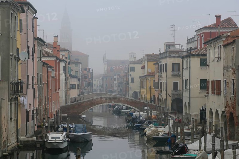Canal Riva Vena in the fog