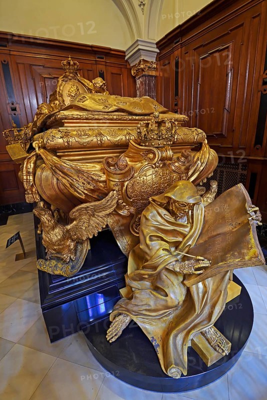 State coffin by Adreas Schlueter for Queen Sophie Charlotte