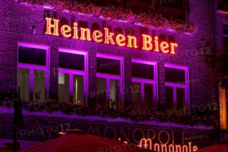 Neon sign for the beer brand Heineken