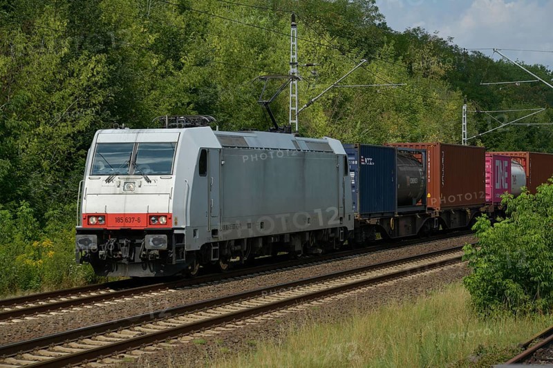 Freight train on track