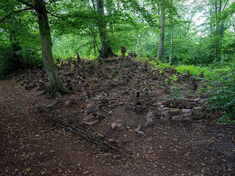 Inner ring wall of a settlement built by Celts c. 400 BC on the Heiligenberg