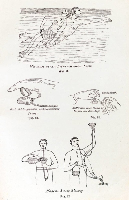 First aid in cases of misfortune